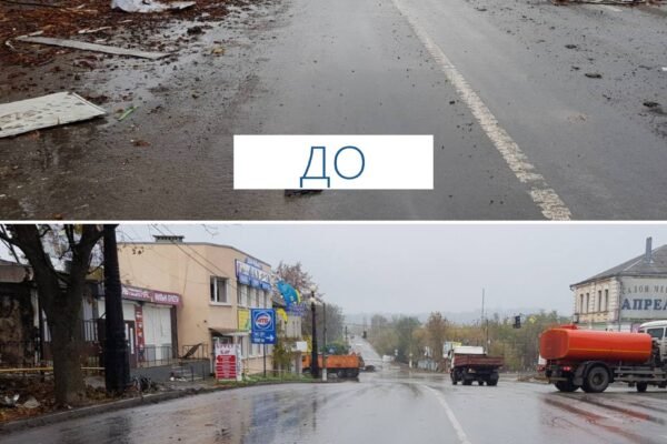 Дорожники почали розчищення ділянки траси, що йде через деокупований Куп’янськ