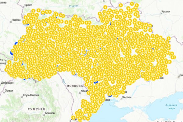 Мапа Пунктів незламності в Україні зазнала змін