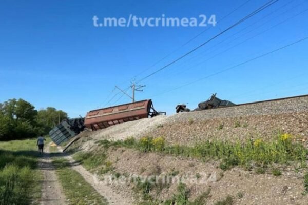 В Криму прогримів вибух на залізниці: З рейок зійшло кілька вагонів з зерном