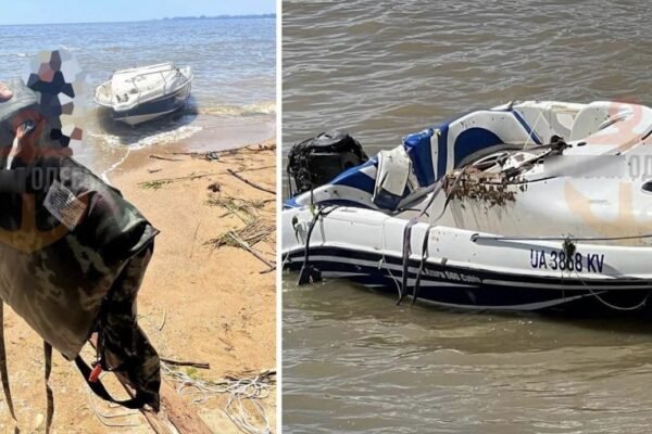 На узбережжя Одещини винесло російський катер (ФОТО)