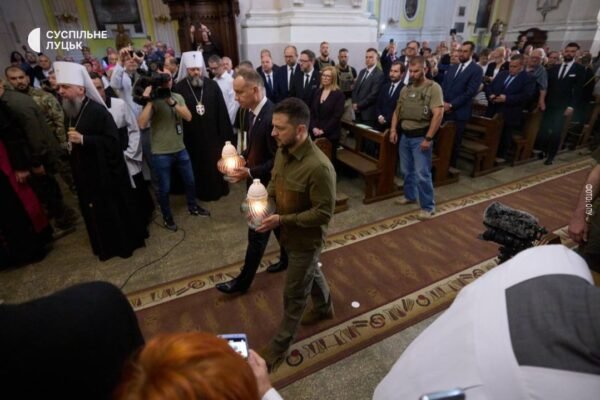 Черговий привід для істерики на Росії: Дуда і Зеленський зустрілися в Луцьку