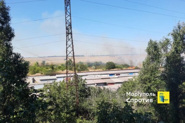 У Маріуполі партизани підпалили базу окупантів, – Андрющенко (ФОТО, ВІДЕО)