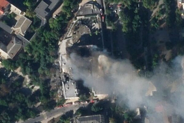 З’явилися супутникові знімки після удару по штабу Чорноморського флоту РФ у Севастополі (ФОТО)