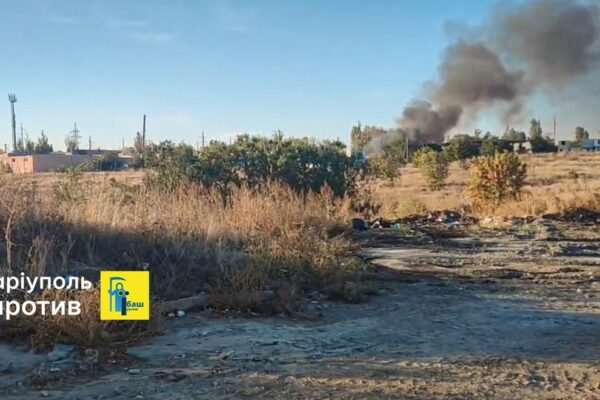 У Маріуполі партизани підпалили склад інженерних військ окупантів (ФОТО)