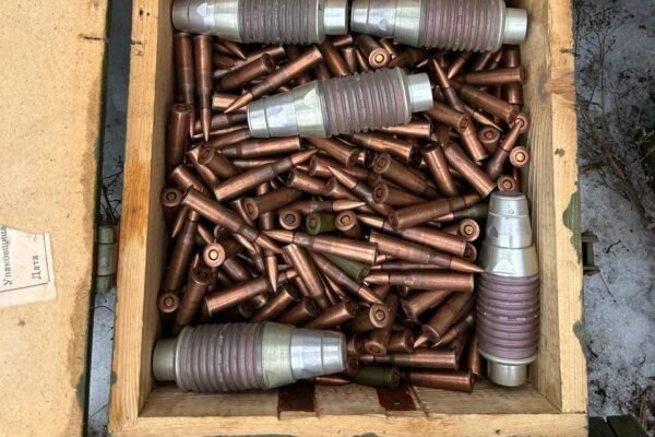 Прикордонники знайшли ворожий схрон зі зброєю на Харківщині (ФОТО)