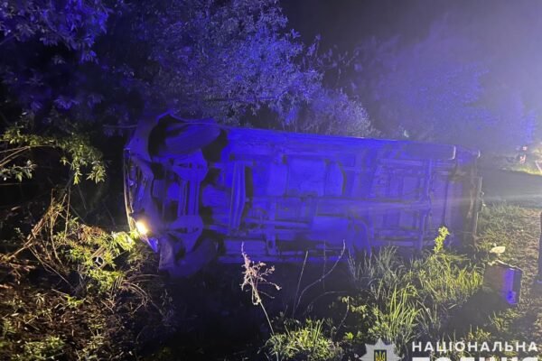 На Львівщині маршрутка перекинулася в кюветі: семеро постраждалих (ФОТО)