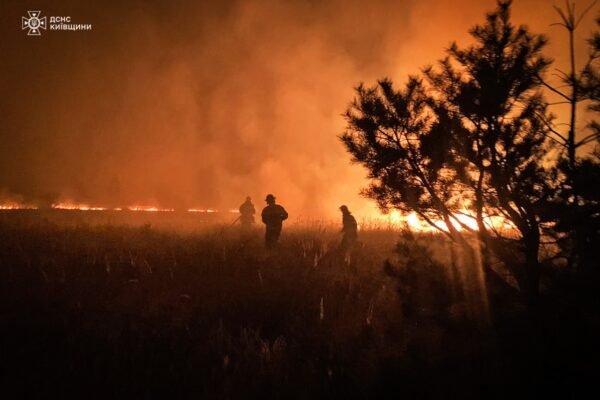 На Київщині локалізували пожежу на відкритій території площею понад 400 га (ФОТО, ВІДЕО)