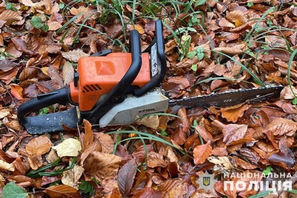 На Тернопільщині в заповіднику заскочили чоловіка з бензопилою