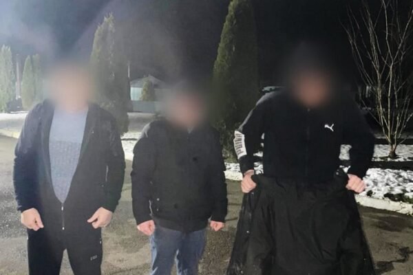 Прикордонники затримали трьох ухилянтів, які намагалися перетнути кордон з Угорщиною