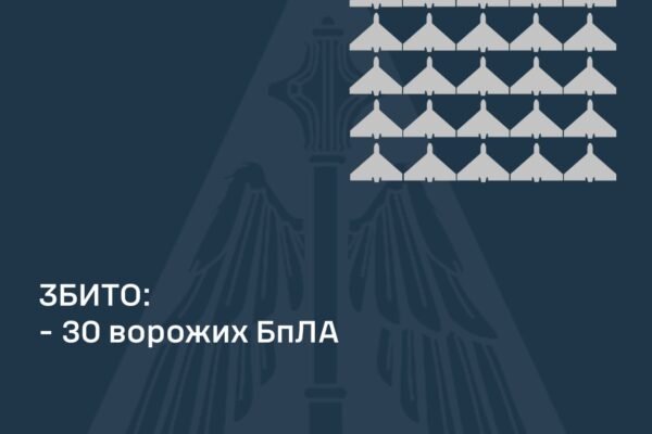 ППО збила 30 із 44 ворожих дронів в ніч на 5 грудня