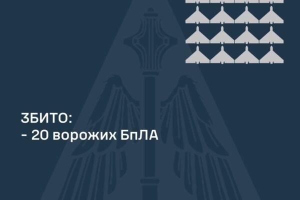 ППО збила два десятки ворожих безпілотників у 5 областях