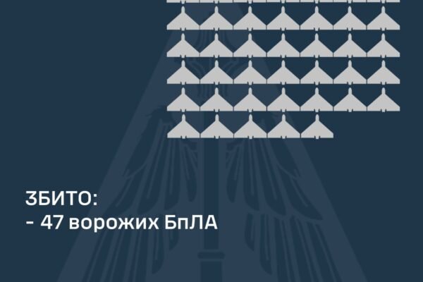 ППО збила 47 ворожих безпілотників у ніч на 2 січня