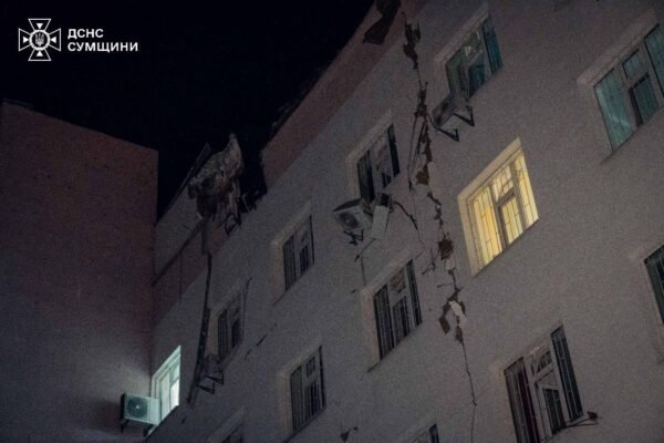 Вночі окупанти вдарили по лікарні в Сумах