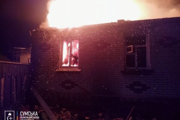На Сумщині через обстріли вночі 29 травня загинув чоловік, зруйновано будинки