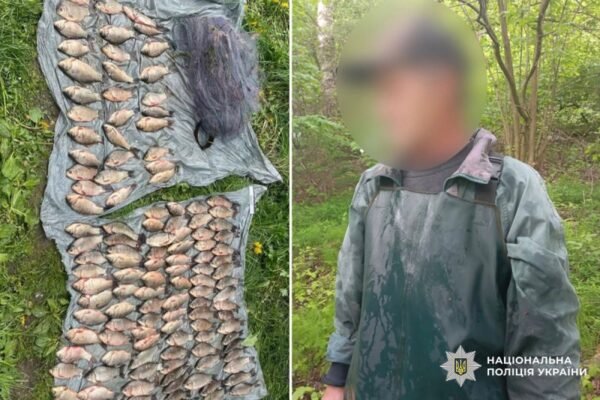 Житель Хмельниччини виловив сітками з Південного Бугу риби на 360 тис. грн