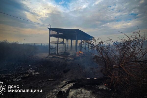 На Миколаївщині через обстріли спалахнули пожежі