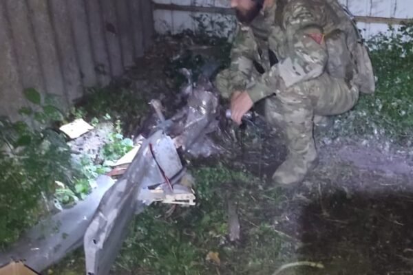 В Сумській області на подвір’я впав ворожий дрон. Його знешкодили вибухотехніки