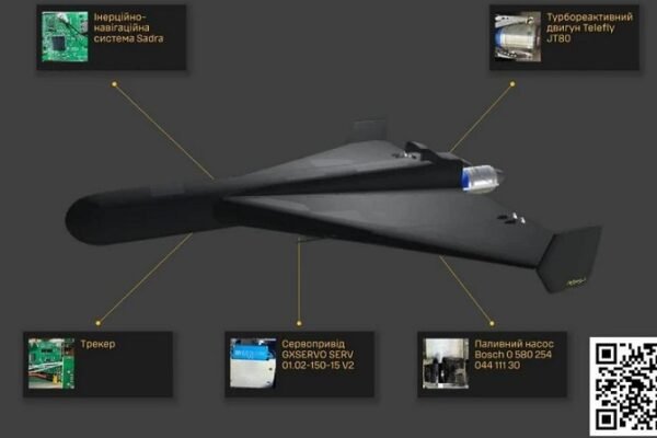 ГУР оприлюднили компоненти російського реактивного дрону “Гєрань-3”