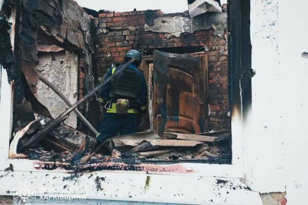 Ворожі дрони атакували село на Харківщині: Спалахнули пожежі (ФОТО)