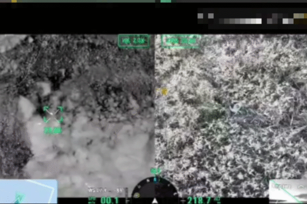 Дрон прикордонників засік порушника кордону на Київщині