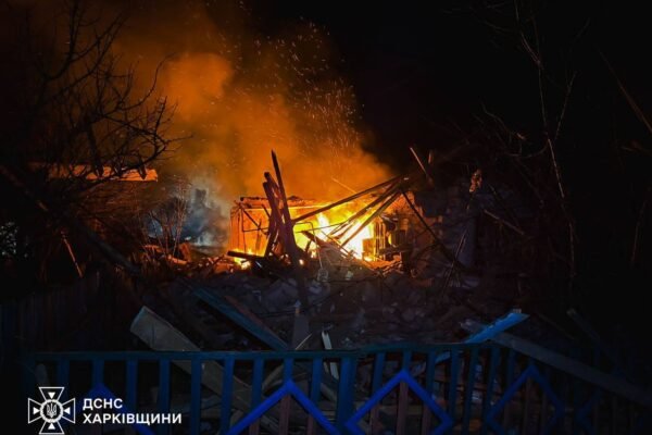 На Харківщині через нічні обстріли поранено людину