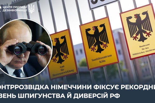 У Німеччини фіксують рекордний рівень шпигунства й диверсій РФ, – ЦПД