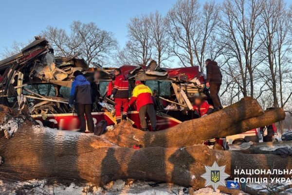 На Львівщині сталася аварія за участі автобуса міжнародного сполучення: Постраждали 9 людей