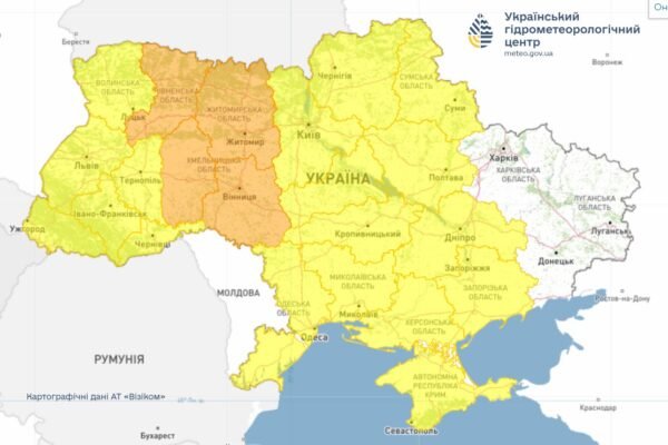 У більшості областей України 8 січня прогнозують погіршення погодних умов: Оголошено “помаранчевий” рівень