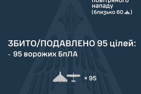 Вночі 25 лютого окупанти атакували Україну, застосувавши 115 БпЛА