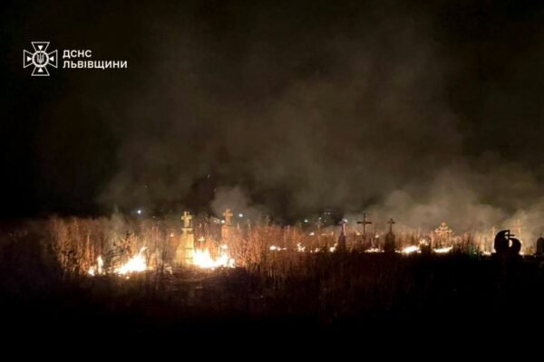 На Львівщині горів цвинтар: Стала відома причина займання