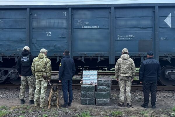 На Закарпатті у вантажному поїзді знайшли 4 тис. пачок сигарет, схованих під котунами