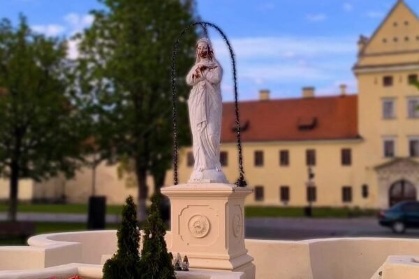 На Львівщині знайшли вандала, який облив кетчупом фігуру Матері Божої