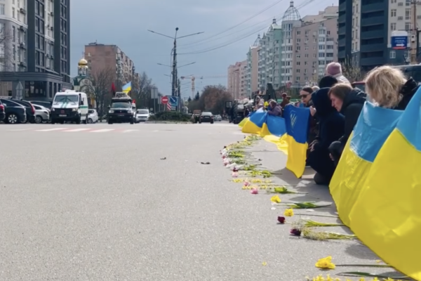 Вишгородська громада попрощалася з загиблим захисником Костянтином Харченком (ВІДЕО)