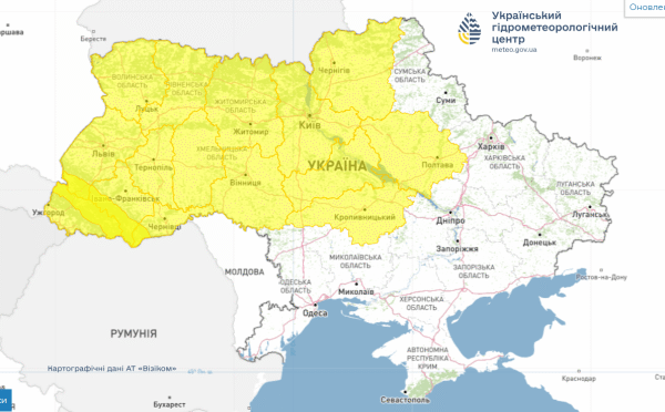 Погода в низці регіонів України різко погіршиться