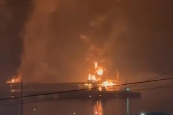 Дрони атакували у Новоросійську нафтовий термінал (ВІДЕО)