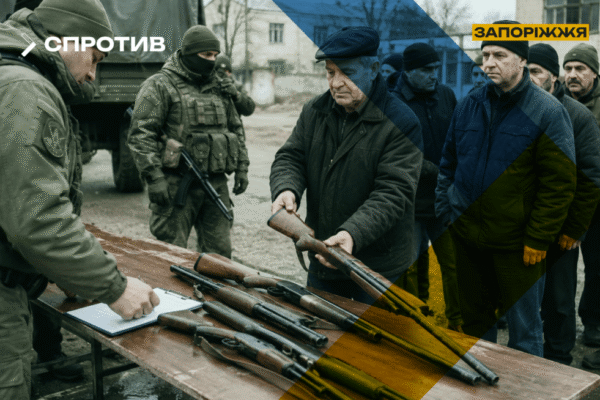 На окупованій частині Запоріжжя росіяни почали відбирати мисливську зброю в населення