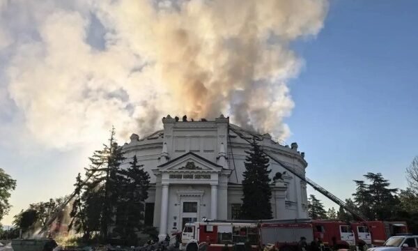 В окупованому Севастополі збитий дрон впав на будівлю “Панорами оборони Севастополя”