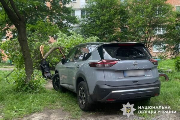 У Хмельницькому водійка, якій стало зле за кермом, збила двох жінок, візок з дитиною та врізалася в дерево