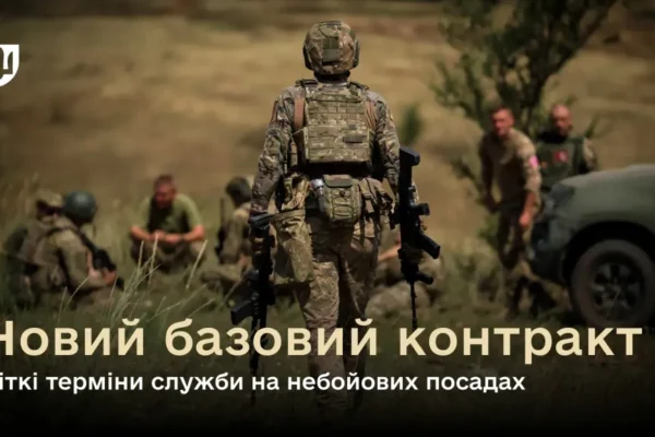 У Міноборони розповіли про новий базовий контракт для тилових та небойових посад