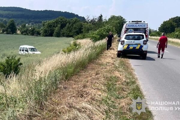 На Львівщині Renault Kangoo з’їхав у кювет і перекинувся – водій загинув