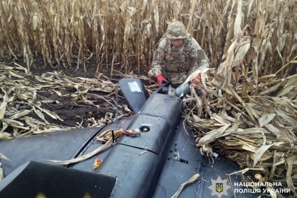 Вибухотехніки знешкодили бойові частини БпЛА, що впали в полі та у лісі